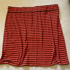 Divided by H&M mini skirt Gray and Orange stripes 5/$20